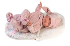 Llorens 84450 NEW BORN - realistična lutka dojenčka z zvoki in mehkim tekstilnim telesom - 44 cm
