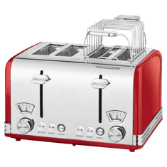 ProfiCook TA 1194 RD Toaster VINTAGE 4 toasti