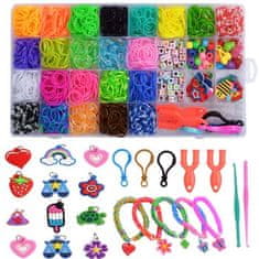 Netscroll Set za izdelovanje zapestnic, obeskov in ostalih dodatkov, odličen set za ustvarjanje ročnih daril za prijatelje, ustvarjanje v paru, RubberBands