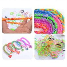 Netscroll Set za izdelovanje zapestnic, obeskov in ostalih dodatkov, odličen set za ustvarjanje ročnih daril za prijatelje, ustvarjanje v paru, RubberBands