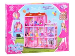 JOKOMISIADA Velika hiša + lutka in pohištvo Doll Villa ZA3075