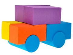 JOKOMISIADA Fabulous Colourful Foam Blocks 100elem. Za1274