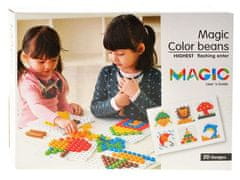 JOKOMISIADA Čarobni pisani 3D pin fižol 195ele ZA1707