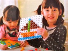 JOKOMISIADA Čarobni pisani 3D pin fižol 195ele ZA1707