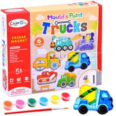 JOKOMISIADA Do It Yourself Construction Vehicles Magnet Set ZA2871