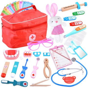 JOKOMISIADA Set lesenih pripomočkov za malega zobozdravnika ZA4146