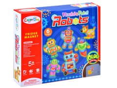 JOKOMISIADA Nabor magnetov "naredi sam" Roboti barve za mavec ZA3278