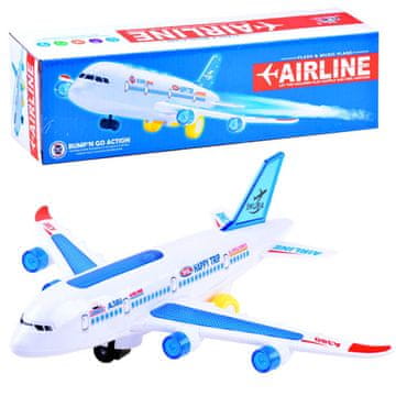 JOKOMISIADA Potniško letalo svetlobna igrača zvok ZA3327
