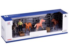 JOKOMISIADA Studded Horse Farm Homestead Figurine Set ZA2993
