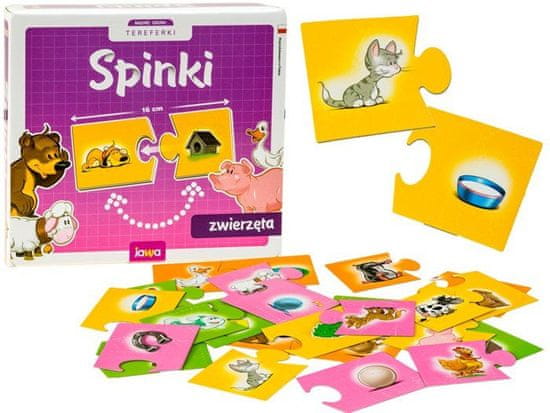 JOKOMISIADA Educational Animal Clips Puzzle Game GR0308