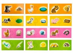 JOKOMISIADA Educational Animal Clips Puzzle Game GR0308