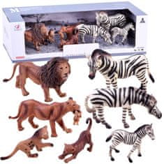JOKOMISIADA Set figuric živali Safari lev, zebra ZA2987