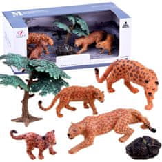 JOKOMISIADA Safari Animals Set Leopard Figures 4pcs ZA2990