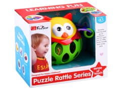 JOKOMISIADA Rattle Owl Teether Soft Toy ZA1283