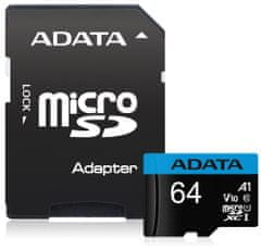 A-Data Premier 64GB microSDXC / UHS-I CLASS10 A1 / 85/25 MB/s / + adapter