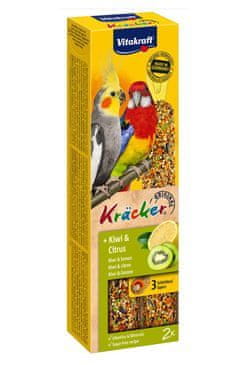 Vitakraft Bird Kräcker Korela/Parrot kivi+citrska palica 2 kosa