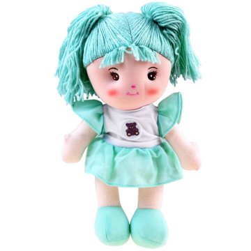 JOKOMISIADA Zuzia krpasta lutka 33 cm v mentolovi obleki ZA3853