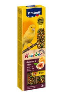 Vitakraft Bird Kräcker Canary Apricot+ Fig stick 2pcs