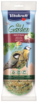 Vitakraft Luštne semenske kroglice 4 kosi folije (4x90 g) jabolko + rozine Vita Garden z mrežo