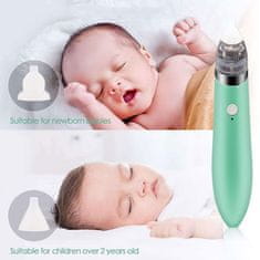 Cool Mango Otroški nosni aspirator, odstranjevalec odvečne sluzi iz nosu dojenčkov in otrok, kompakten in prenosljiv ekstrator smrklja primeren za doma kot tudi potovanja, naprava ima 4 različnih– Aspirator