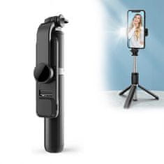 Cool Mango 6 v 1 selfie palica, tripod, primeren za vse telefone, snemljiva lučka, na daljinsko upravljanje, za profesionalne slike in videoposnetke, z vgrajeno LED ličko, multifunkcionalna – SelfieStick