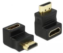 Cabletech Adapter HDMI-M na HDMI-Ž kotni 90° navzdol