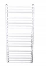 shumee Držalo za brisače kopalniški radiator 118x55 cm bel SUN