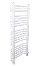 shumee Držalo za brisače kopalniški radiator 118x55 cm bel SUN