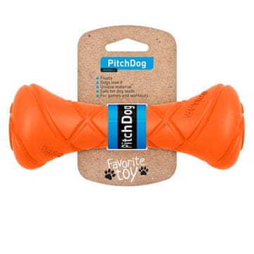 PitchDog Barbell za pse Pitchdog oranžna