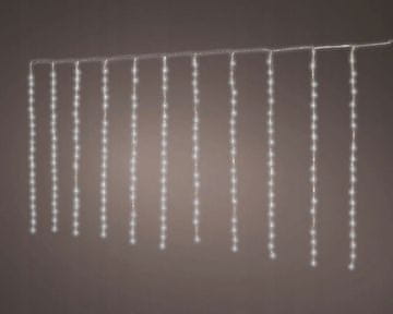 shumee Zunanja LED svetlobna zavesa z ledenimi svečami 200x100 cm