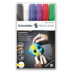 Schneider Akrilni marker Paint-It 310 set V1, 6 barv