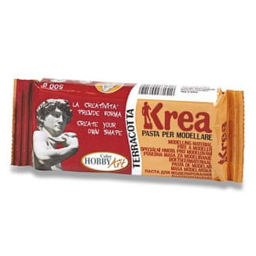 Krea masa za modeliranje, samoporjavitvena - terakota