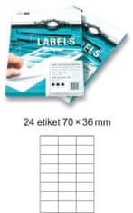 Smart Europapier LINE SELF-LETTERS 100 listov A4, 24 etiket, 70x36