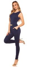 Amiatex Ženske overall hlače 71514, Deep Navy, L