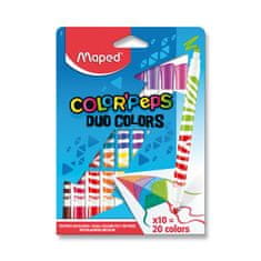 Maped Otroški markerji Color'Peps Duo 10 dvostranskih markerjev