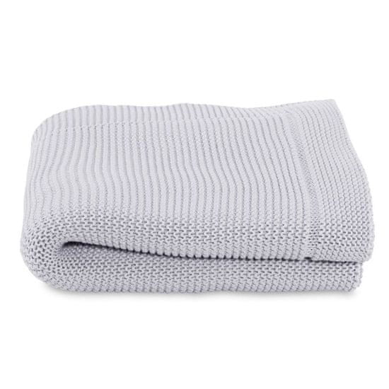 Chicco Pletena odeja Tricot Blanket Light Grey 70x90 cm