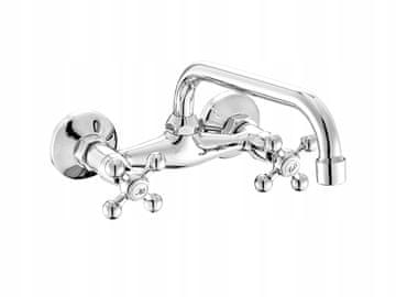 shumee Retro stenska armatura za umivalnik Stilo BKI 050D krom