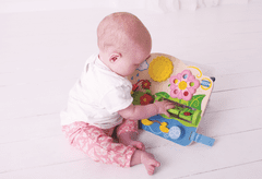 Bigjigs Toys Bigjigs Baby Lesena motorna plošča Rože