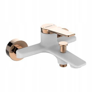 shumee Alanis belo-zlata stenska armatura za kad