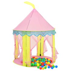 shumee Otroški šotor za igranje roza 100x100x127 cm