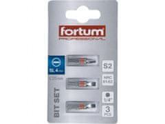 Fortum Konica ravna nastavljeno 3ks, 4x25mm, S2