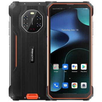 Blackview BV8800 pametni telefon, 8 GB/128 GB, nočna IR kamera, oranžen