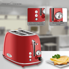 ProfiCook TA 1193 RD Toaster VINTAGE