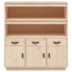 Vidaxl Visoka omara 100x40x108,5 cm trdna borovina