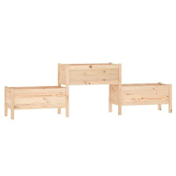 Vidaxl Visoka greda 245,5x44x75 cm trdna borovina