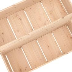 Vidaxl Cvetlično korito 110x84x75 cm trdna borovina