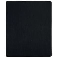 Vidaxl Napenjalna rjuha 2 kosa črna 140x200 cm bombaž