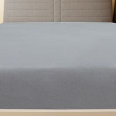 Vidaxl Napenjalna rjuha 2 kosa siva 100x200 cm bombaž
