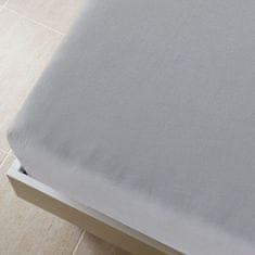 Vidaxl Napenjalna rjuha 2 kosa siva 100x200 cm bombaž