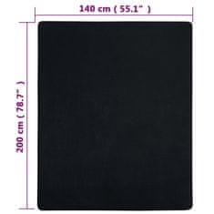 Vidaxl vidaXL Rjuhe z elastiko, 2 kosa, črne, 140x200 cm, bombažni džersi